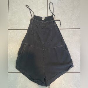 Billabong Dark Gray Wild Pursuit Romper